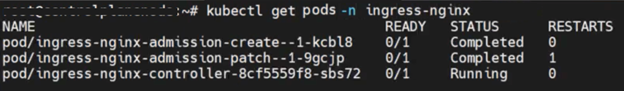 kubectl get pods -n ingress-nginx