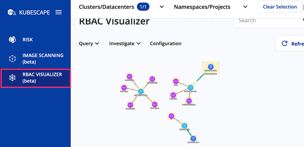 Kubescape RBAC management