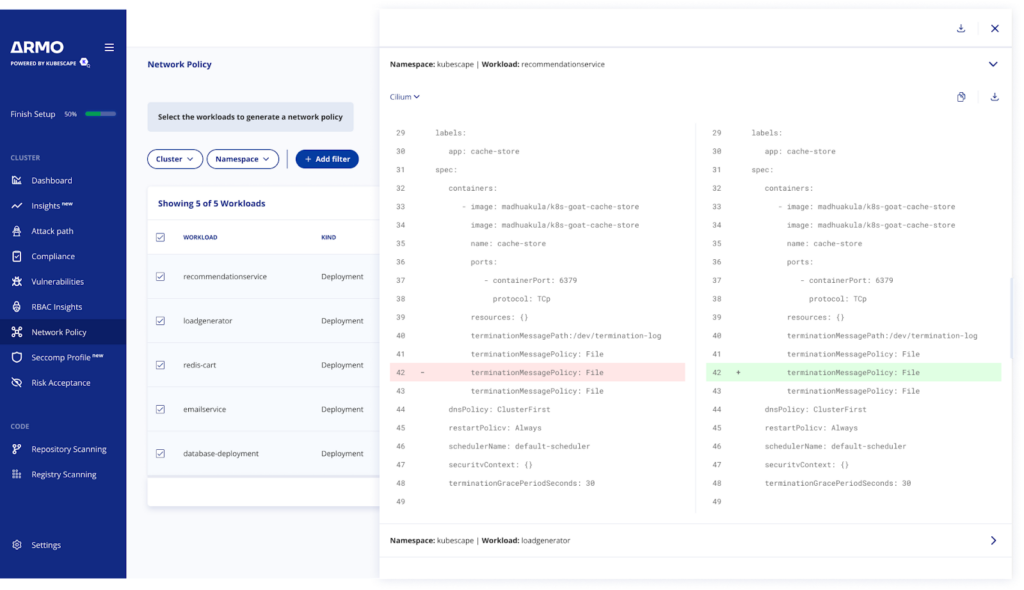 Kubernetes network policies