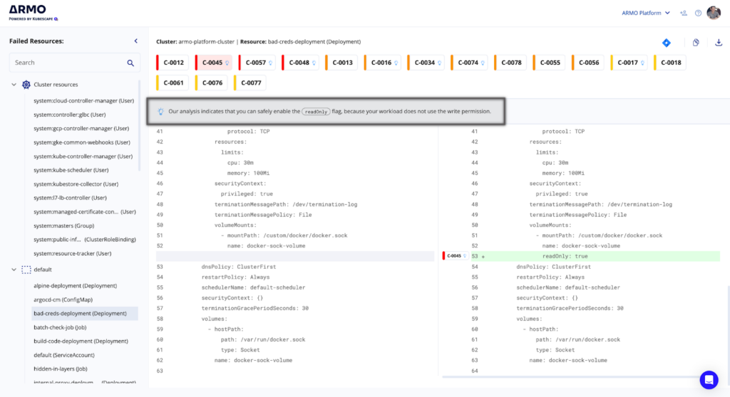 Smart remediation example